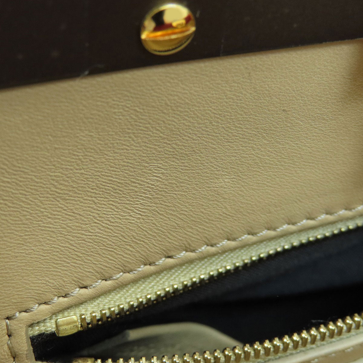 FENDI Peek-a-boo mini Handbag Calf Ladies [Used]