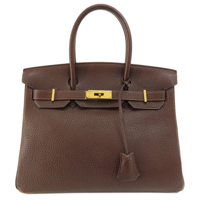 HERMES   Handbag Birkin 30 Brown GoldHardware Taurillon Clemence Ladies