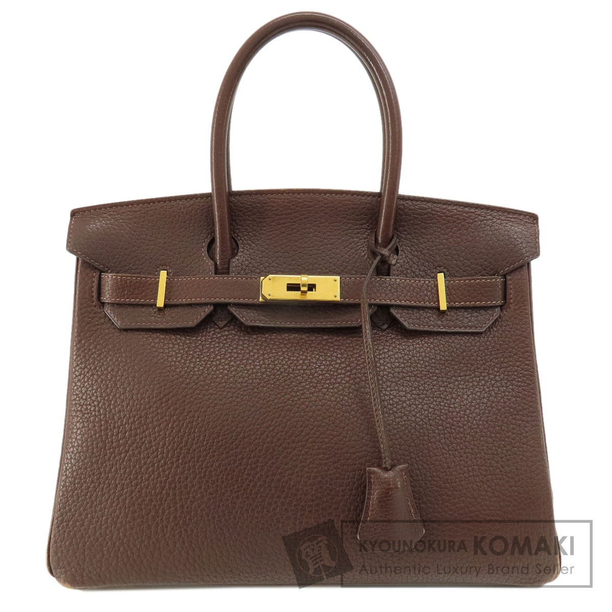 HERMES   Handbag Birkin 30 Brown GoldHardware Taurillon Clemence Ladies