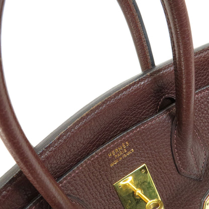 HERMES   Handbag Birkin 30 Brown GoldHardware Taurillon Clemence Ladies