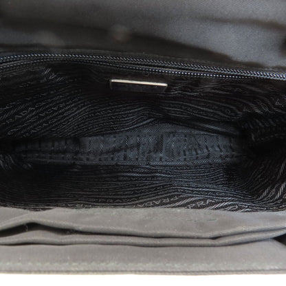 プラダ ロゴ金具 ハンドバッグ ナイロン素材 レディース 【中古】【PRADA】