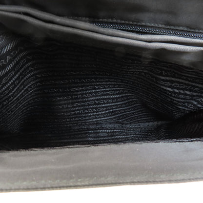 プラダ ロゴ金具 ハンドバッグ ナイロン素材 レディース 【中古】【PRADA】