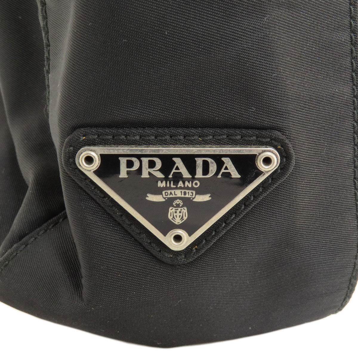 PRADA Logo Hardware Handbag Nylon Ladies [Used]
