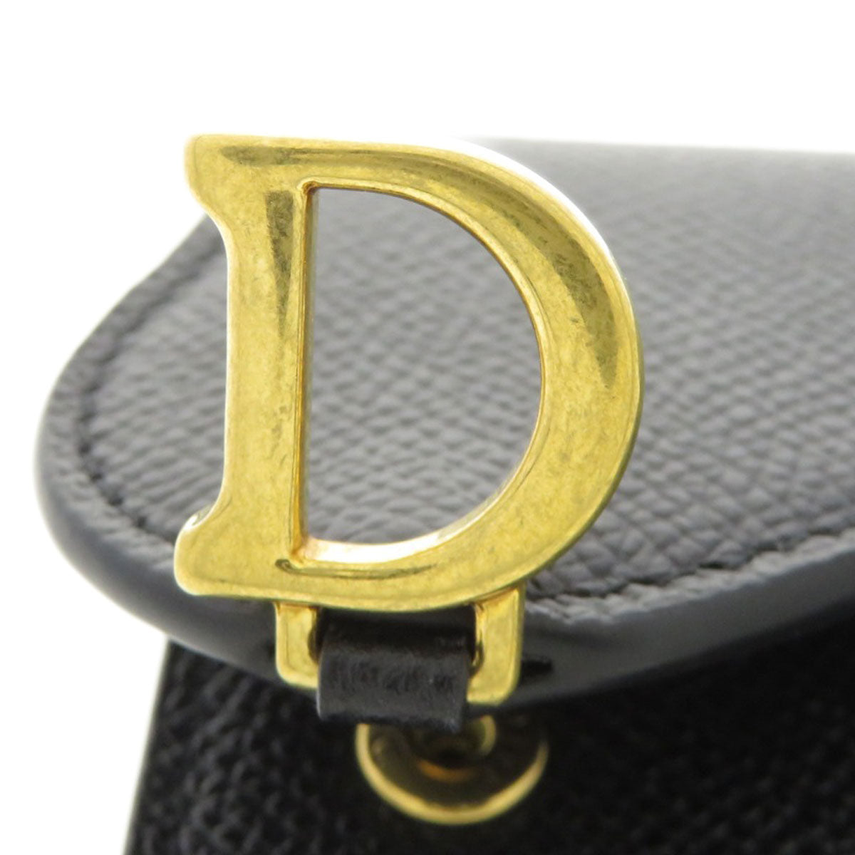 CHRISTIAN DIOR saddle Bifold Wallet with Coin Pocket Calf Ladies [Used]