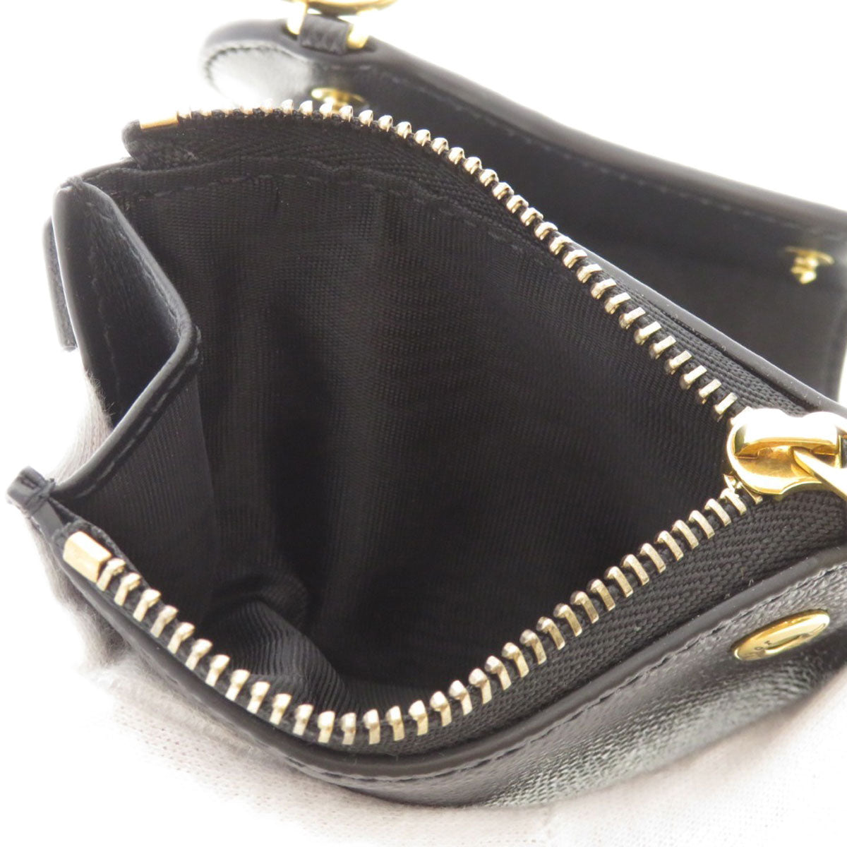 CHRISTIAN DIOR saddle Bifold Wallet with Coin Pocket Calf Ladies [Used]