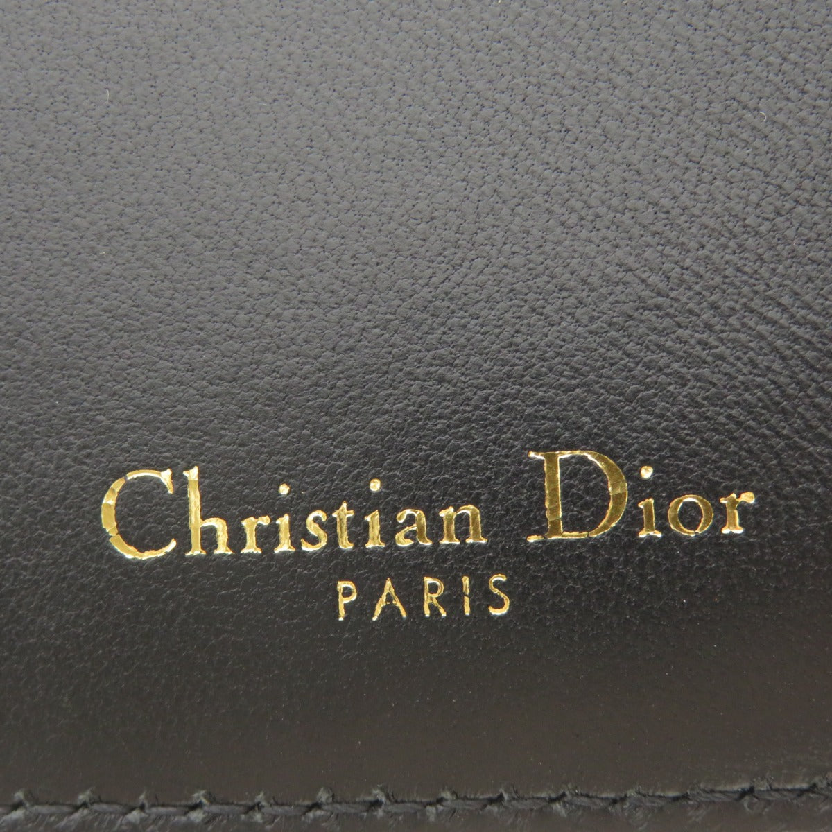 CHRISTIAN DIOR saddle Bifold Wallet with Coin Pocket Calf Ladies [Used]