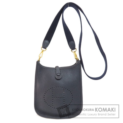 HERMES   Shoulder Bag EvelyneTPM Blue Nuit GoldHardware Taurillon Clemence Ladies