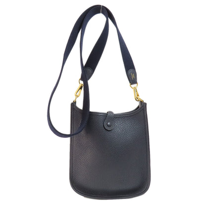 HERMES   Shoulder Bag EvelyneTPM Blue Nuit GoldHardware Taurillon Clemence Ladies