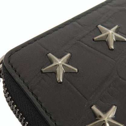 Jimmy Choo   Long wallet (with coin pocket) Star studs Leather Ladies