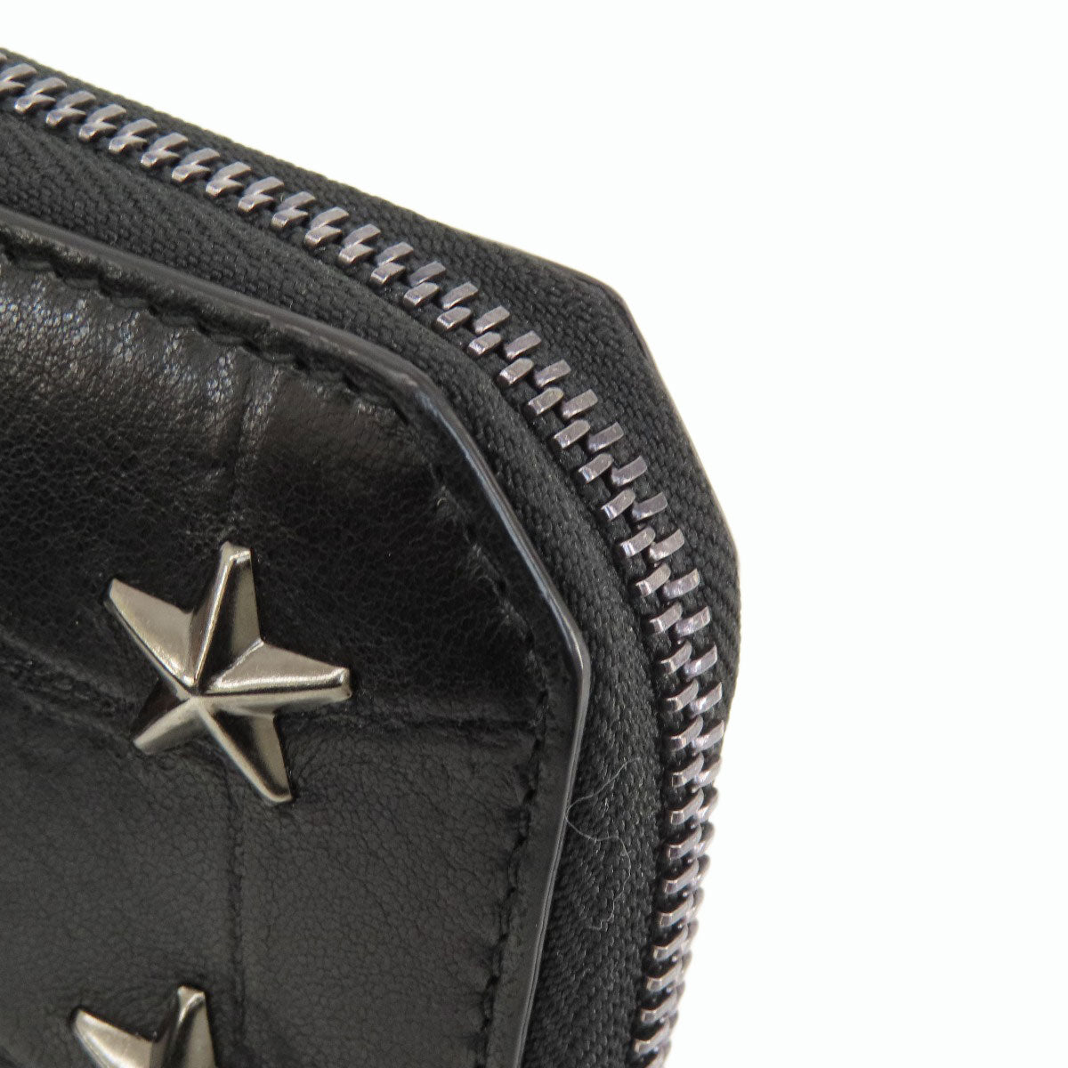 Jimmy Choo   Long wallet (with coin pocket) Star studs Leather Ladies