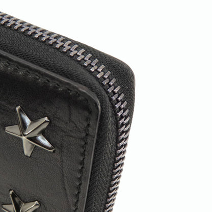 Jimmy Choo   Long wallet (with coin pocket) Star studs Leather Ladies