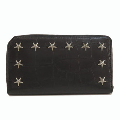 Jimmy Choo   Long wallet (with coin pocket) Star studs Leather Ladies