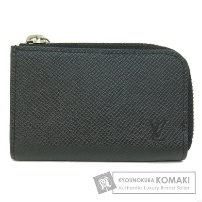 LOUIS VUITTON  M63375 coin purse portomonejour ardoise Taiga Ladies