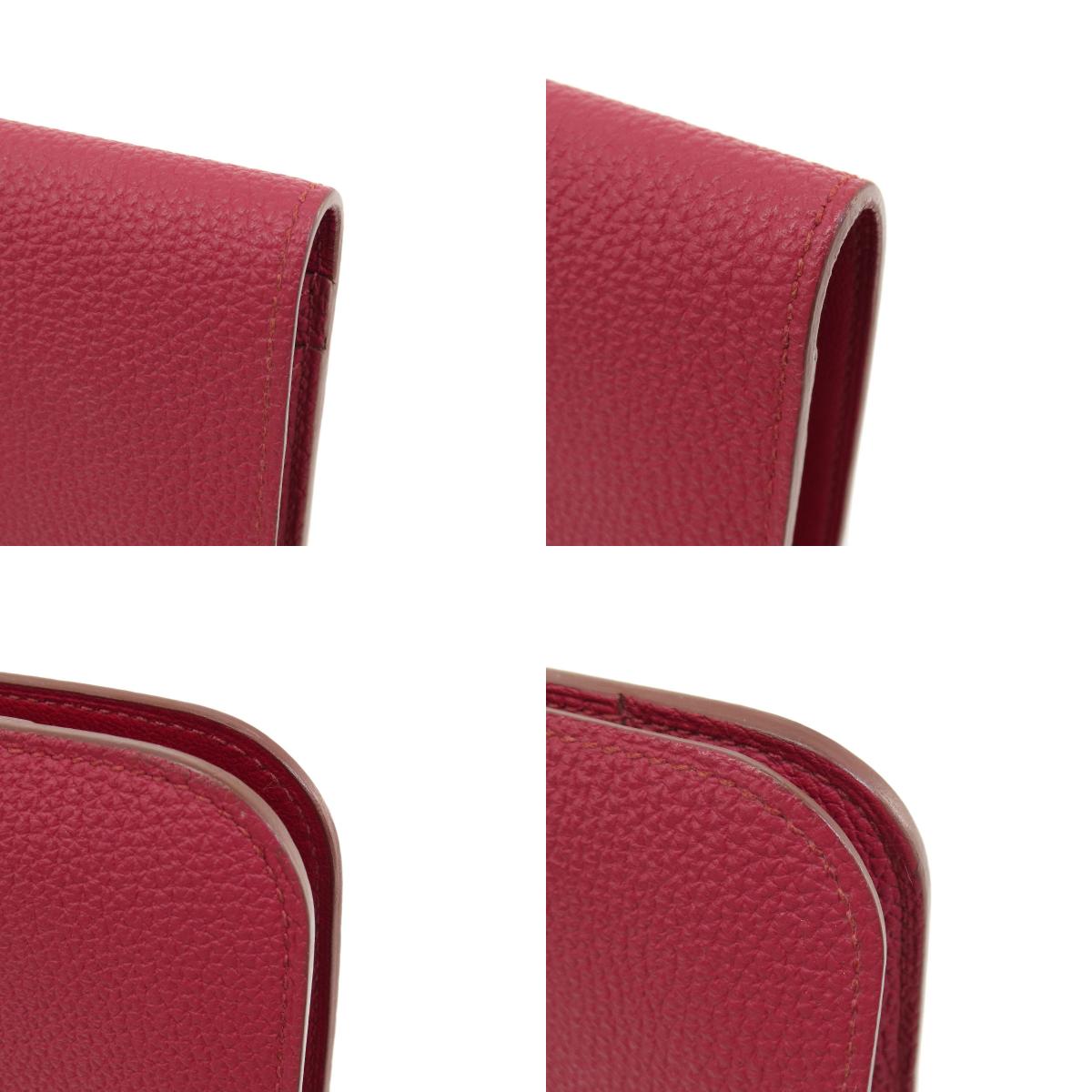 HERMES Dogon GM SilverHardware Long wallet (with coin pocket) Togo Ladies [Used]