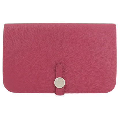 HERMES Dogon GM SilverHardware Long wallet (with coin pocket) Togo Ladies [Used]