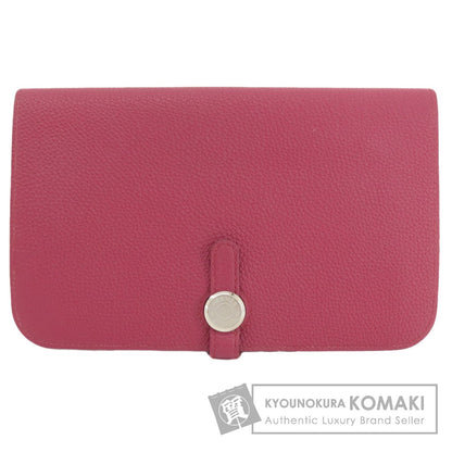 HERMES Dogon GM SilverHardware Long wallet (with coin pocket) Togo Ladies [Used]