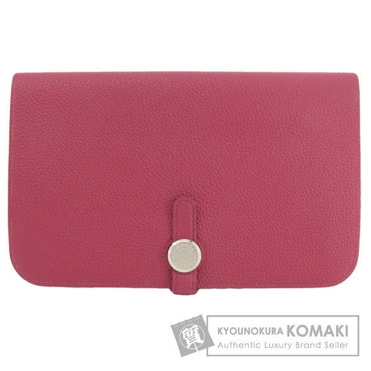 HERMES Dogon GM SilverHardware Long wallet (with coin pocket) Togo Ladies [Used]