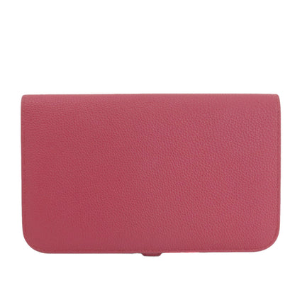 HERMES Dogon GM SilverHardware Long wallet (with coin pocket) Togo Ladies [Used]