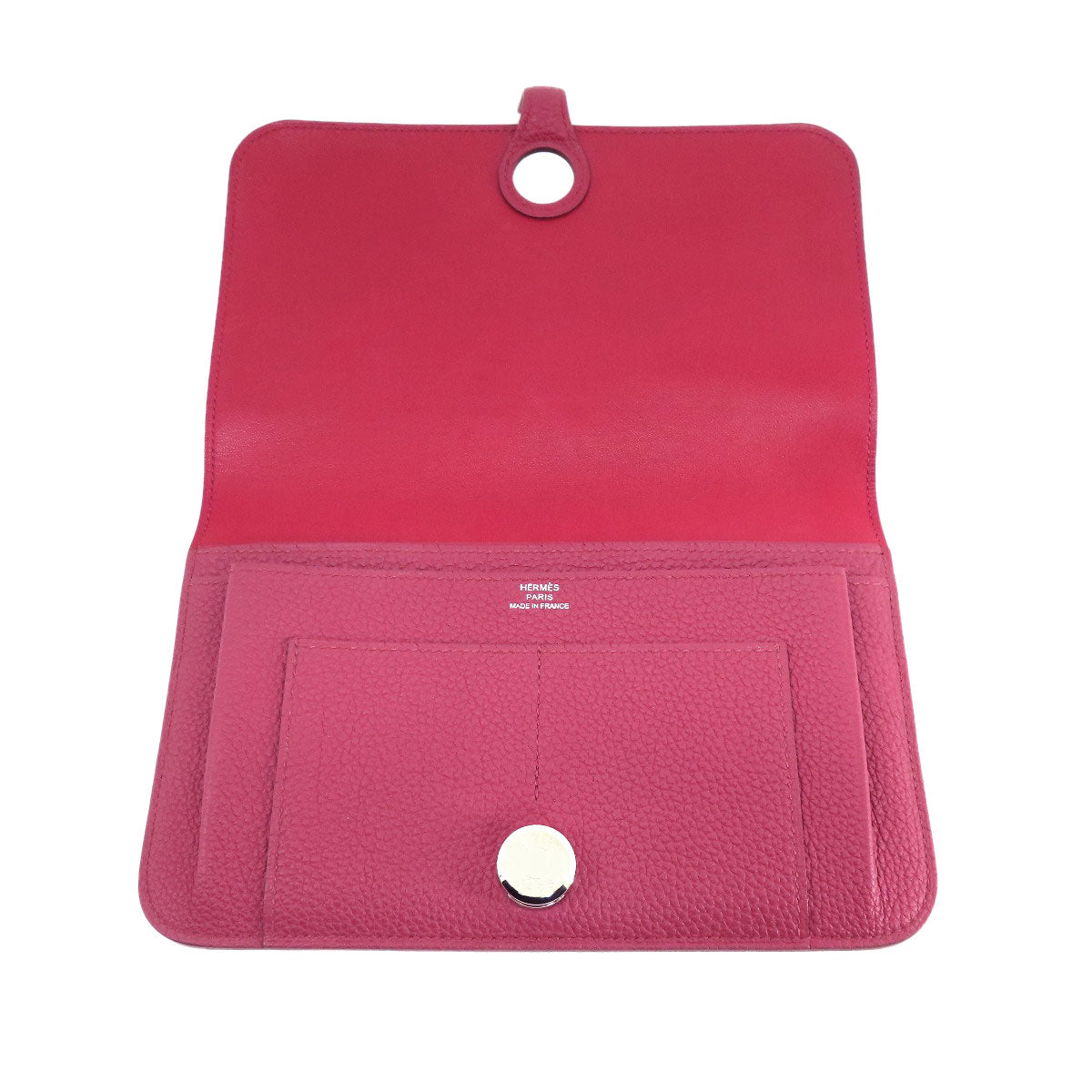 HERMES Dogon GM SilverHardware Long wallet (with coin pocket) Togo Ladies [Used]