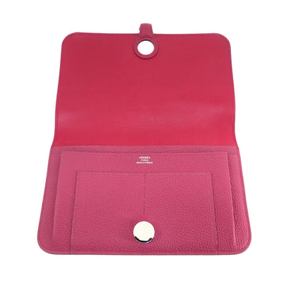 HERMES Dogon GM SilverHardware Long wallet (with coin pocket) Togo Ladies [Used]