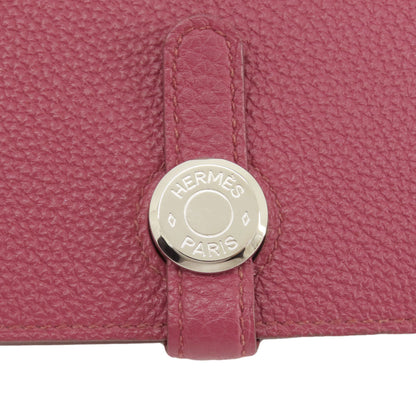 HERMES Dogon GM SilverHardware Long wallet (with coin pocket) Togo Ladies [Used]
