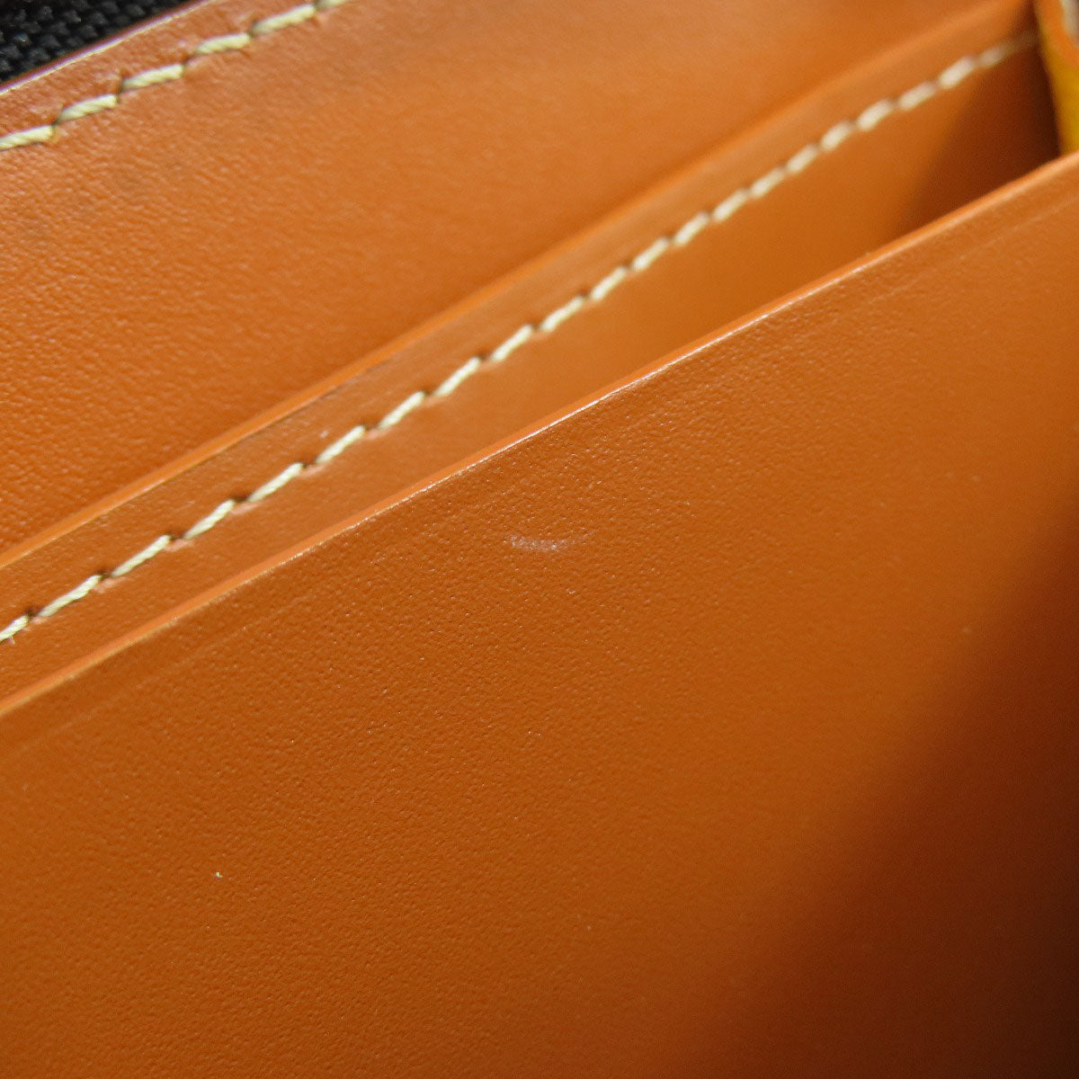 GOYARD Zip GM herringbone pattern Long wallet (with coin pocket) Coating canvas LeatherLadies [Used]