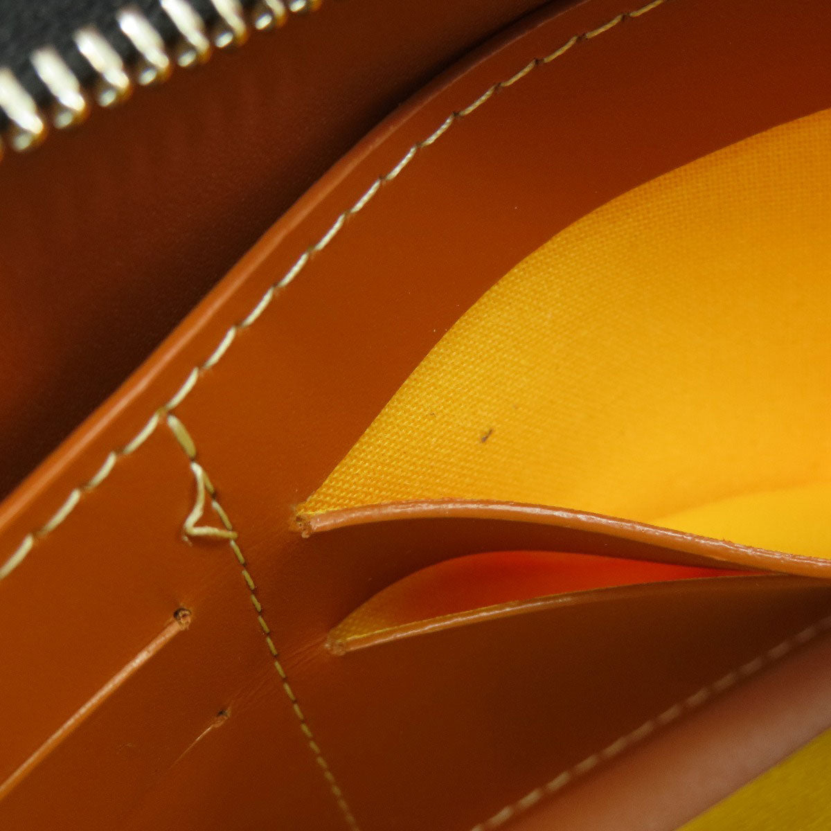 GOYARD Zip GM herringbone pattern Long wallet (with coin pocket) Coating canvas LeatherLadies [Used]