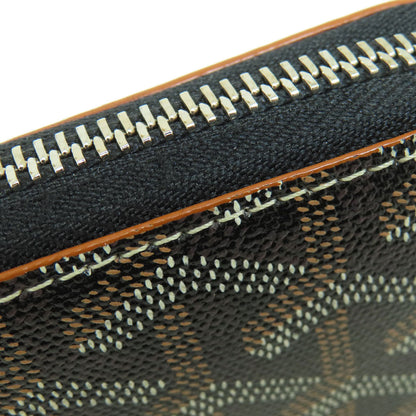 GOYARD Zip GM herringbone pattern Long wallet (with coin pocket) Coating canvas LeatherLadies [Used]