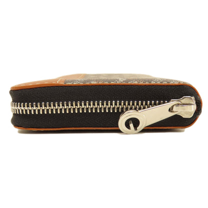 GOYARD Zip GM herringbone pattern Long wallet (with coin pocket) Coating canvas LeatherLadies [Used]