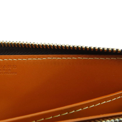 GOYARD Zip GM herringbone pattern Long wallet (with coin pocket) Coating canvas LeatherLadies [Used]