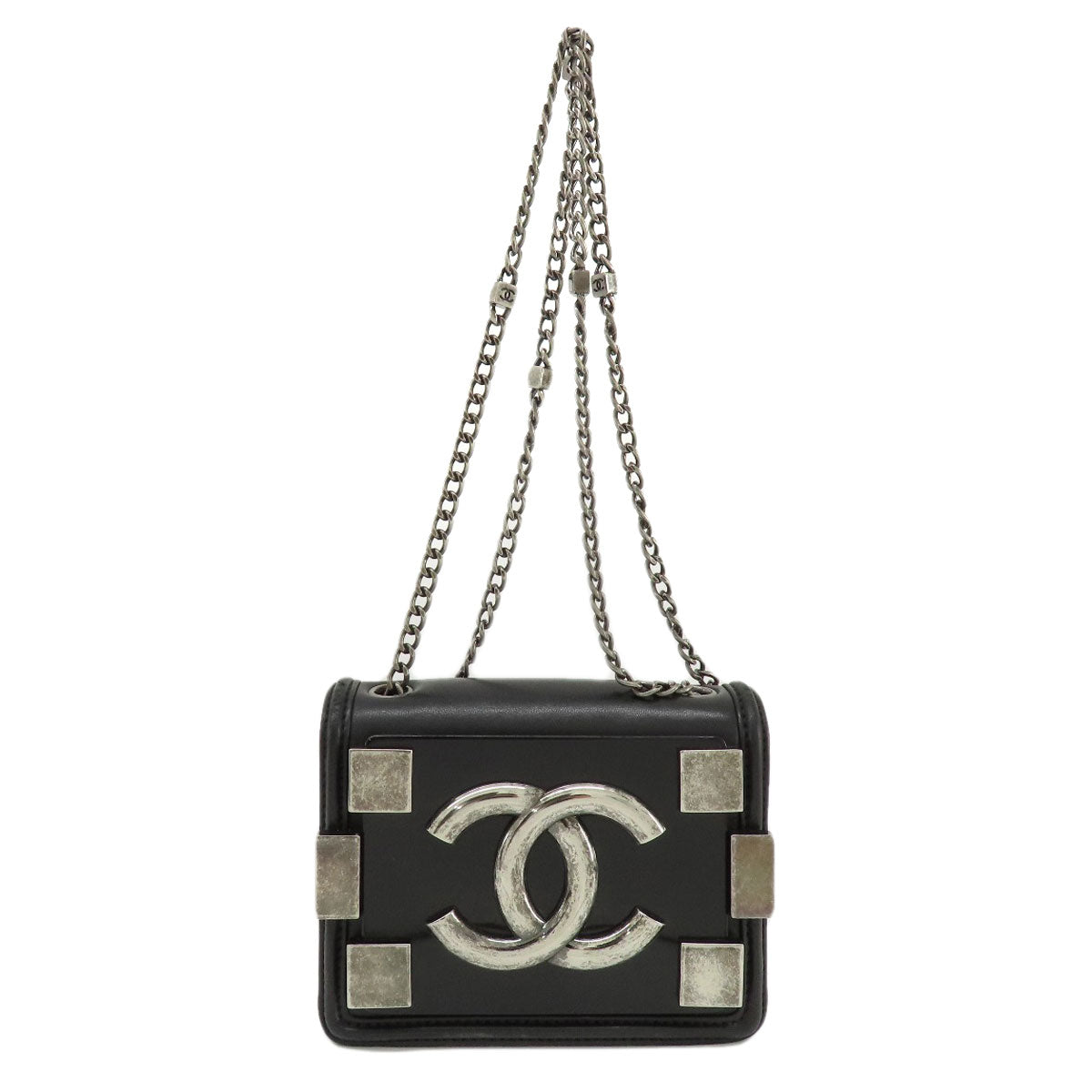 CHANEL   Shoulder Bag Lego Boy SilverHardware Calf PlasticLadies