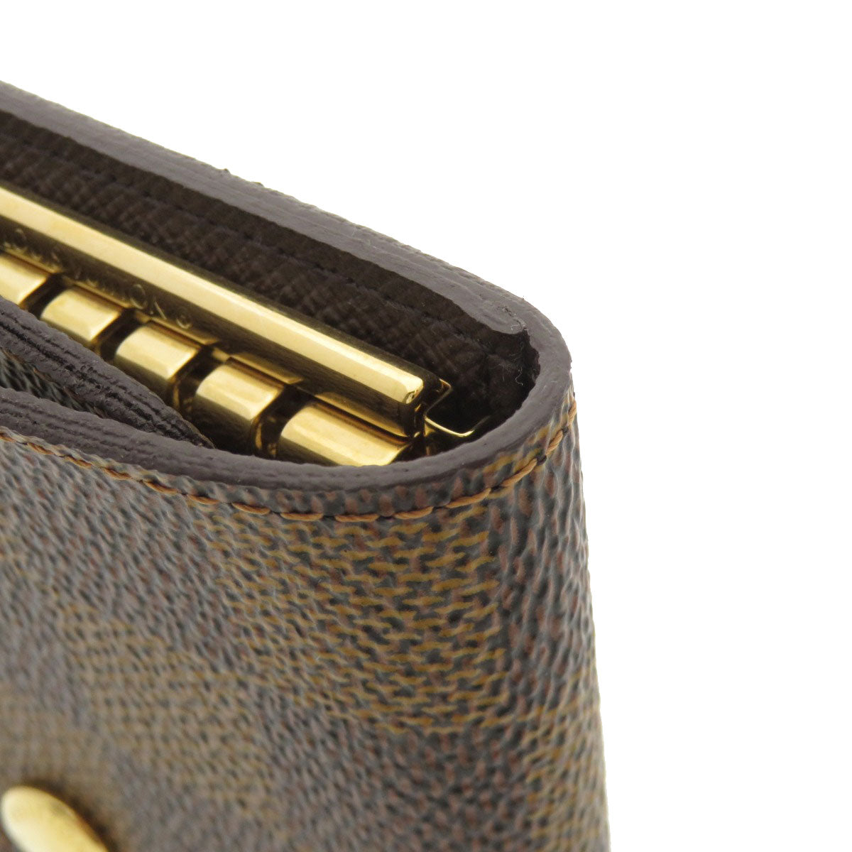 LOUIS VUITTON N62630 Multicles6 Damier Ebenu key holder Damier canvas Ladies [Used]