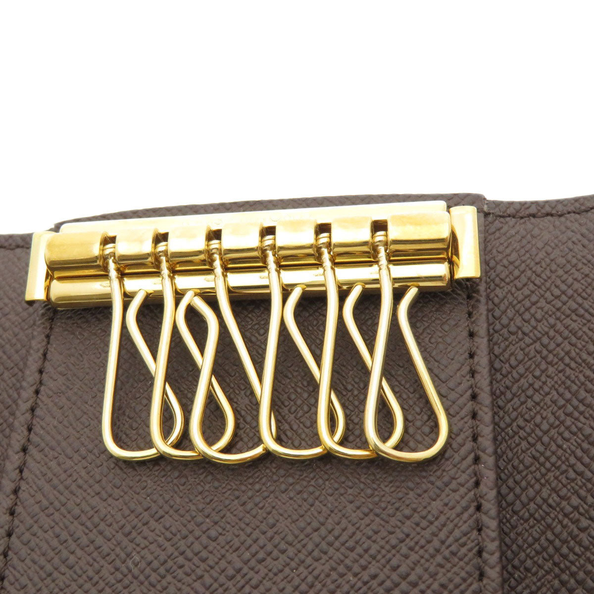LOUIS VUITTON N62630 Multicles6 Damier Ebenu key holder Damier canvas Ladies [Used]