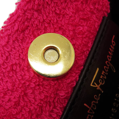 Salvatore Ferragamo Comes with logo spare bag Handbag pile LeatherLadies [Used]