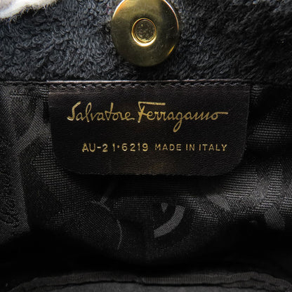 Salvatore Ferragamo Comes with logo spare bag Handbag pile LeatherLadies [Used]