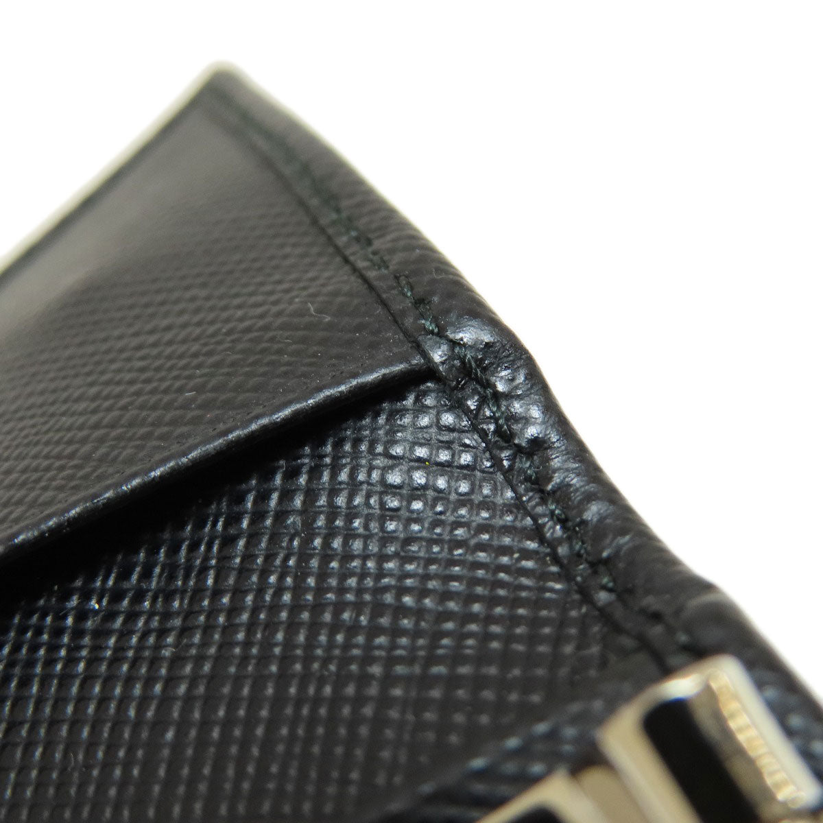 PRADA 2M0223 Logo engraving key holder Leather unisex [Used]