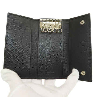 PRADA 2M0223 Logo engraving key holder Leather unisex [Used]
