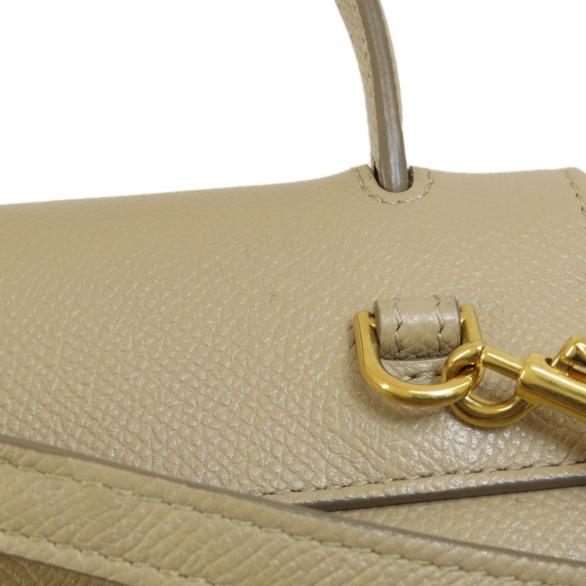 CELINE Nano belt bag 2WAY Handbag Calf Ladies [Used]