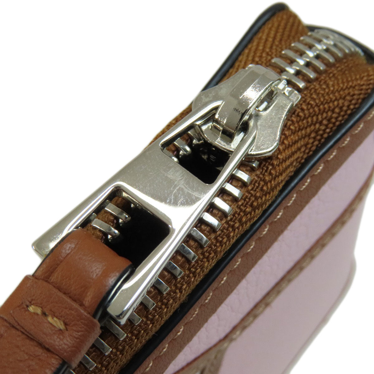 LOEWE puzzle Bifold Wallet with Coin Pocket Leather Ladies [Used]