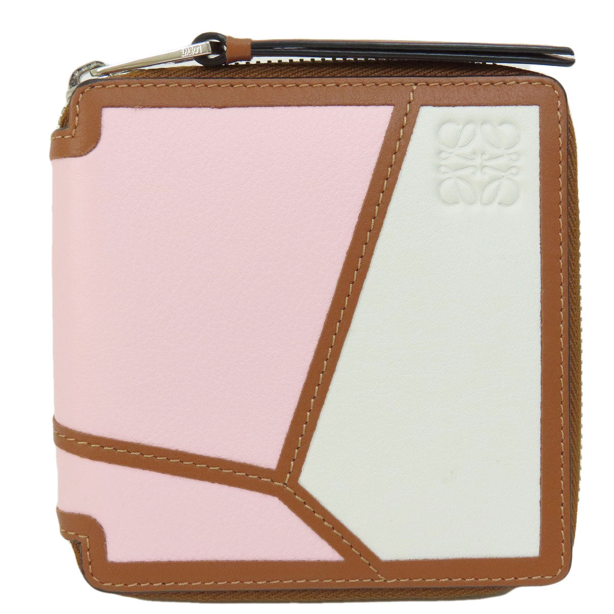 LOEWE   Bifold Wallet with Coin Pocket anagram Leather Ladies