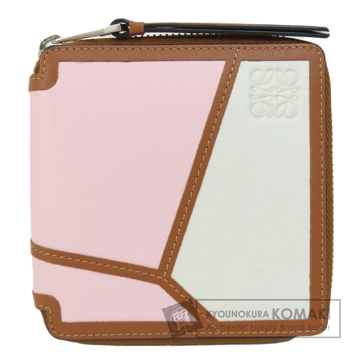 LOEWE   Bifold Wallet with Coin Pocket anagram Leather Ladies