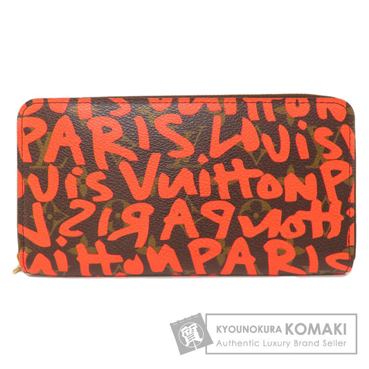 LOUIS VUITTON  M93711 Long wallet (with coin pocket) zippy wallet graffiti orange Monogram graffiti Ladies