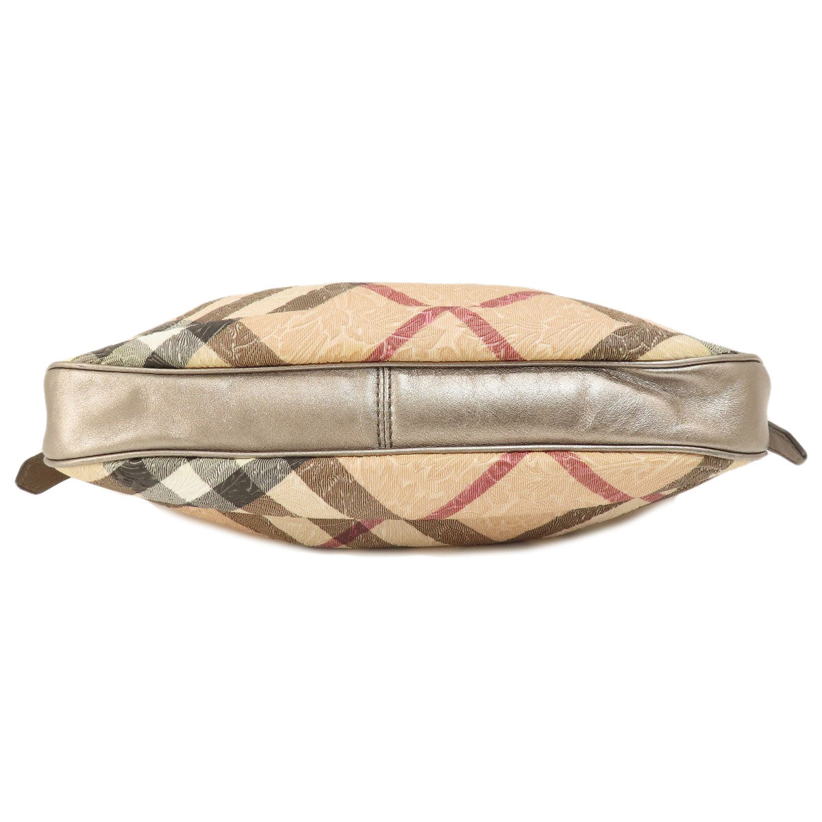 BURBERRY Nova Check Flower Emboss Handbag PVC Ladies [Used]