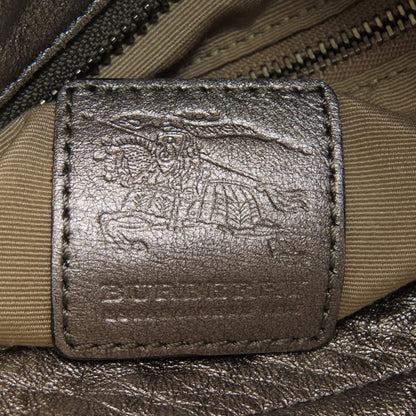 BURBERRY Nova Check Flower Emboss Handbag PVC Ladies [Used]