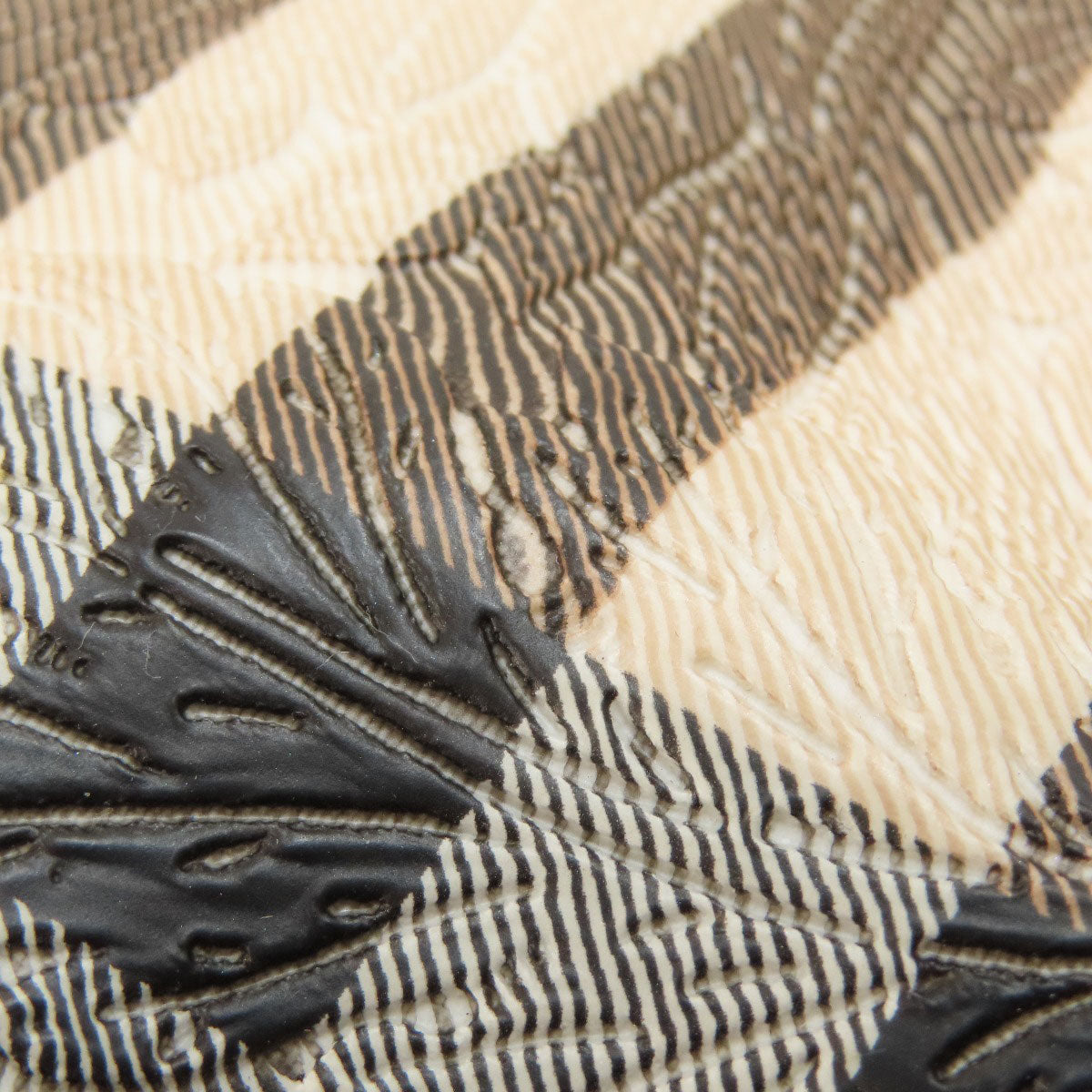 BURBERRY Nova Check Flower Emboss Handbag PVC Ladies [Used]