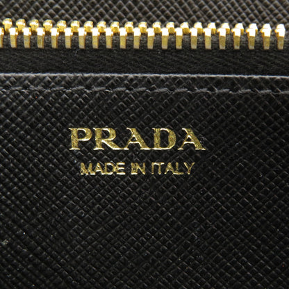 PRADA   Long wallet (with coin pocket) Logo motif Leather Ladies