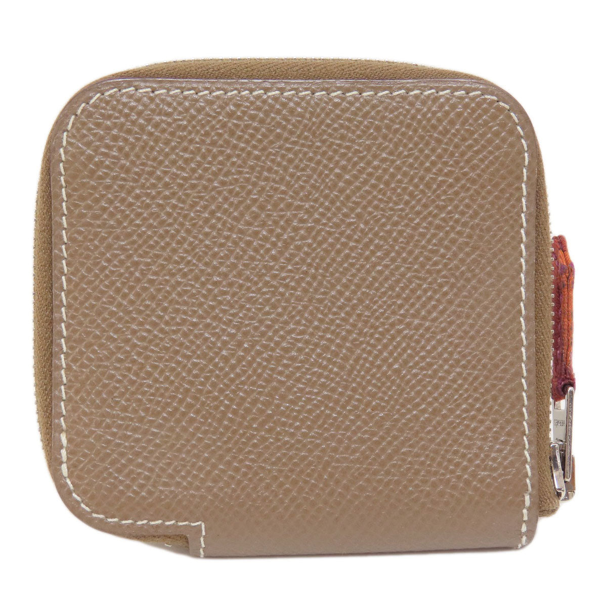 HERMES   coin purse Azap Silk-in Compact Etoupe Etoupe SilverHardware Epsom Ladies