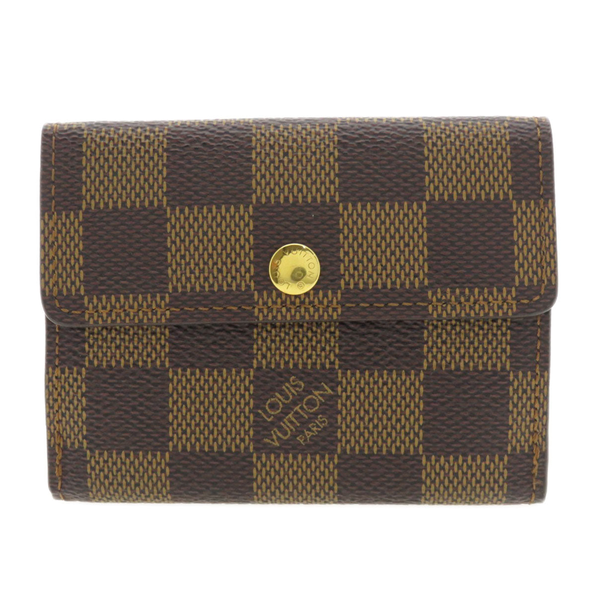 LOUIS VUITTON  N62925 coin purse Ludlow Damier Ebene Damier canvas Ladies