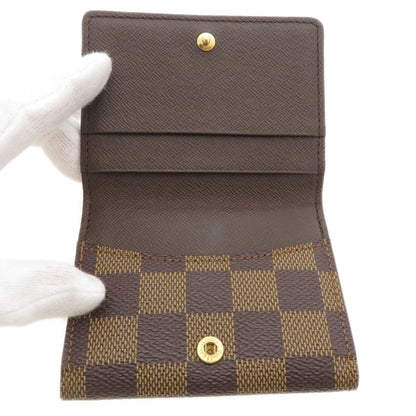 LOUIS VUITTON  N62925 coin purse Ludlow Damier Ebene Damier canvas Ladies