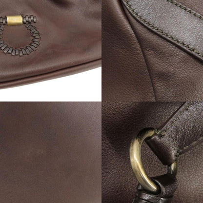 Salvatore Ferragamo Gancini 2WAY Handbag Leather Ladies [Used]